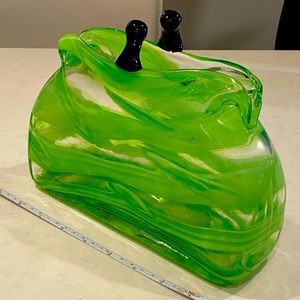 Decorative glass purse